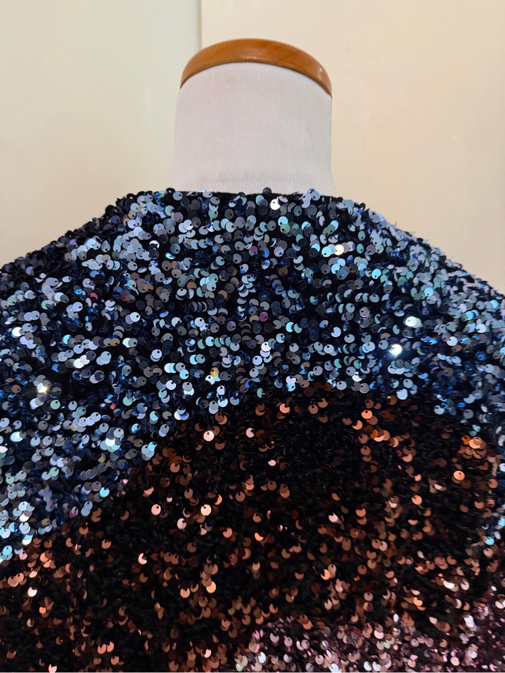 Zara Sequin Festive Days Cropped Bomber Jacket sz M - Picture 11 of 13
